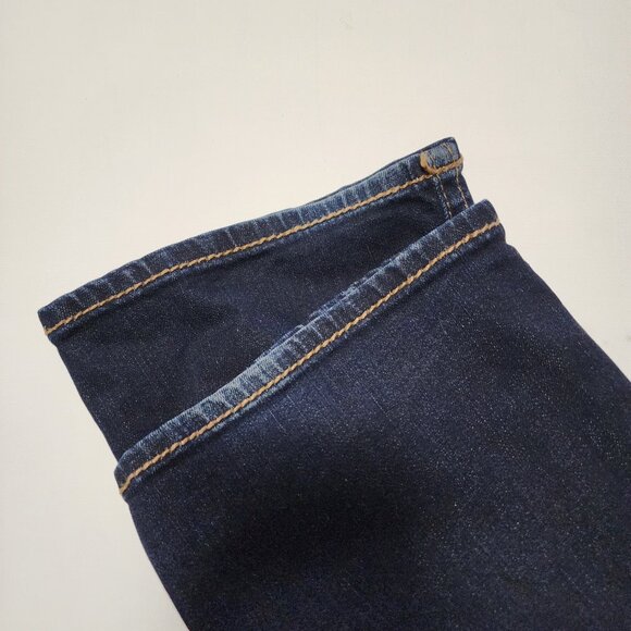 Silver Suki Dark Wash Stretch Denim Mid Rise Straight Leg Jeans - Picture 6 of 9